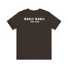  Manly Mania Rebel men's brown t-shirt back view, graphic tee