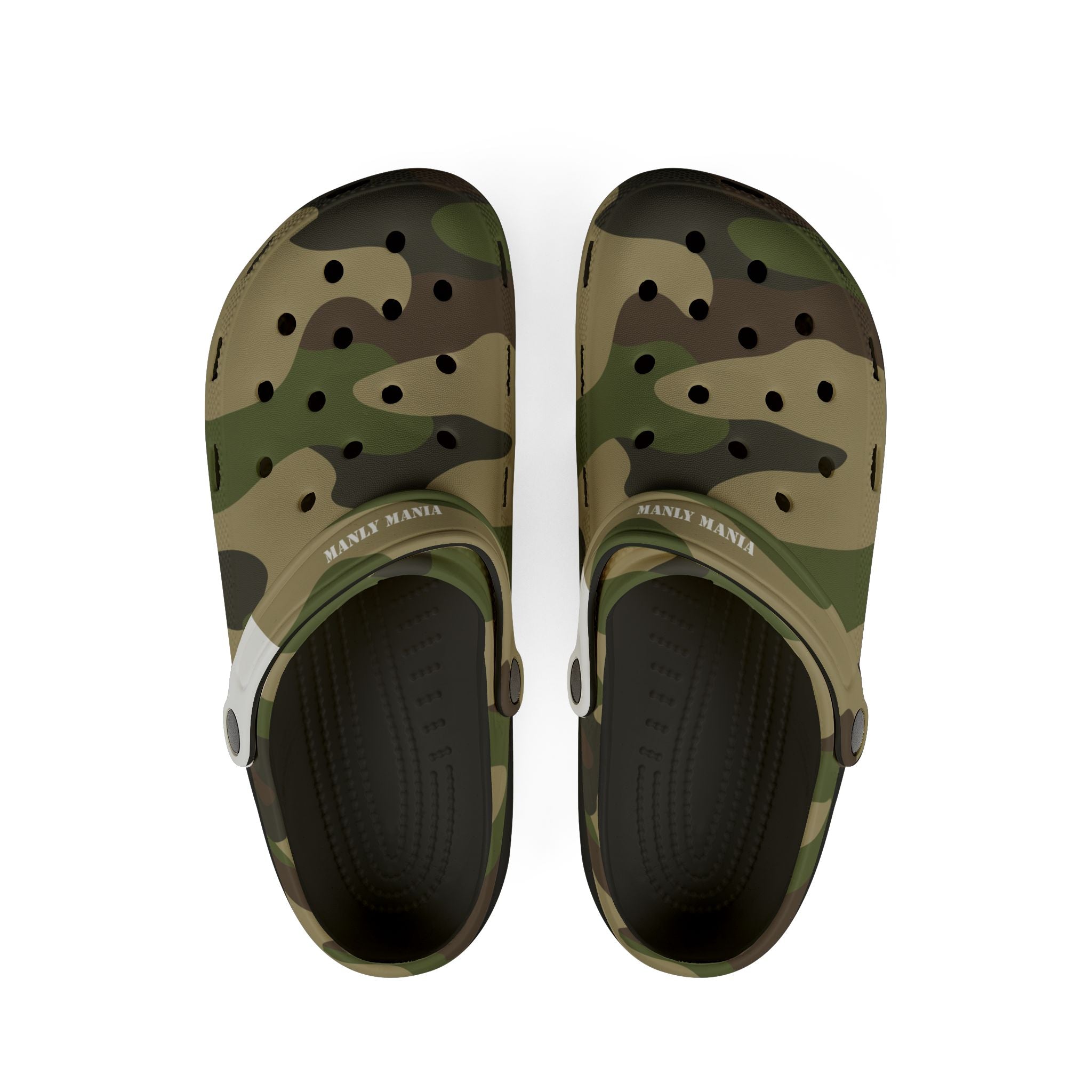 Manly Mania Camo Clogs