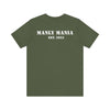 Manly Mania Military Green Attitude T-Shirt Back – Graphic Tee with Military Edge
