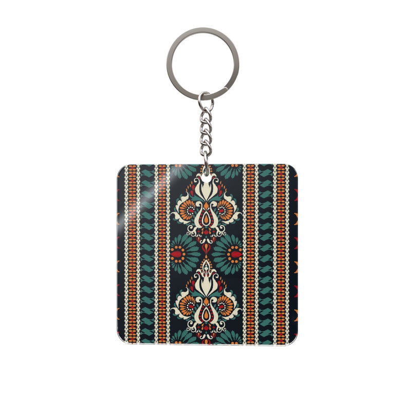 Manly Mania Aztec Azur Keychain Printify