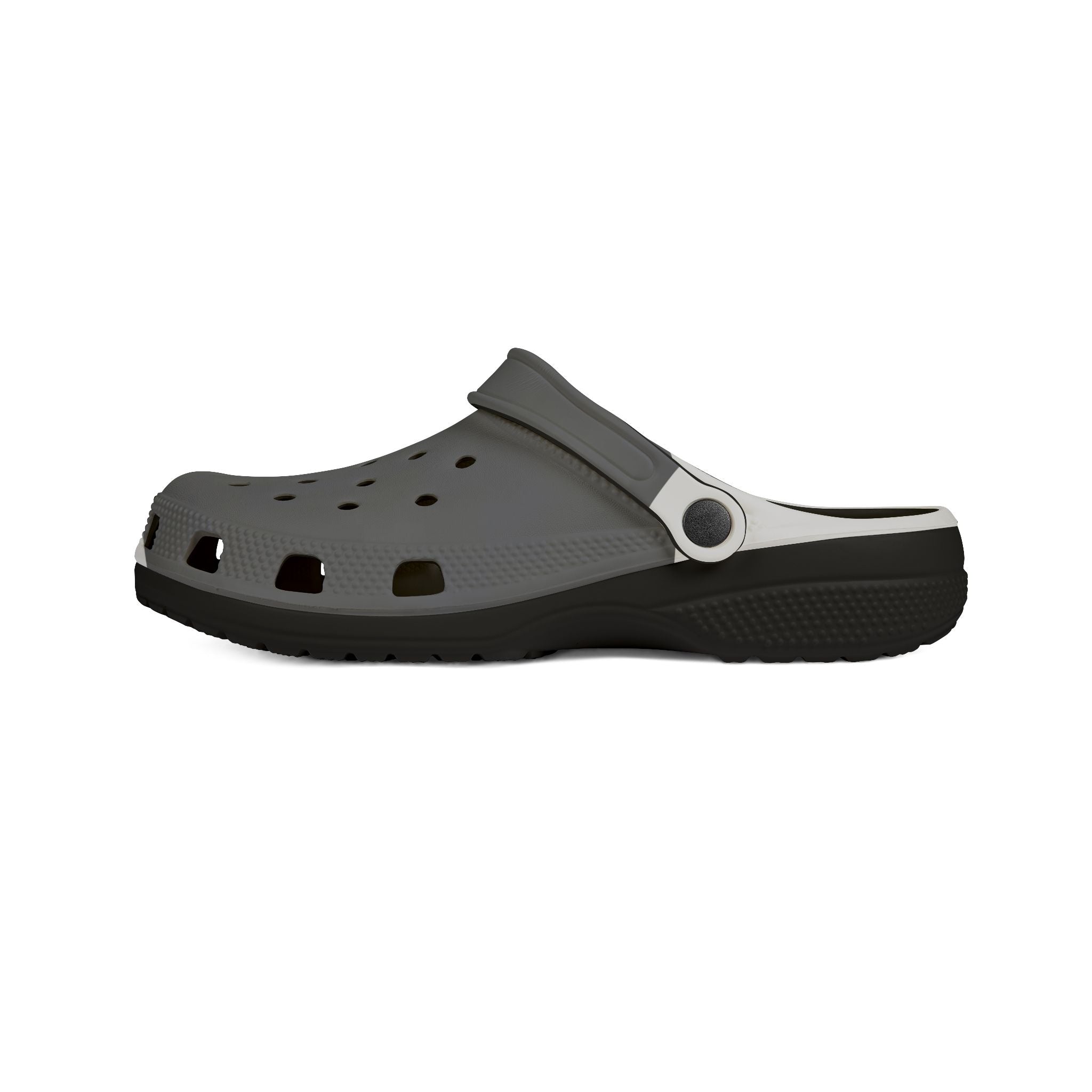 Manly Mania™ Goofy Grey Clogs