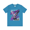  Manly Mania Rebel men's aqua t-shirt front view, graphic tee