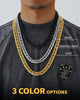 Man wearing gold , silver , and black Manly Mania Royal Chain necklace – stylish men's chain and pendant