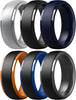 Titan Flex multipack silicone promise rings for men in assorted colors