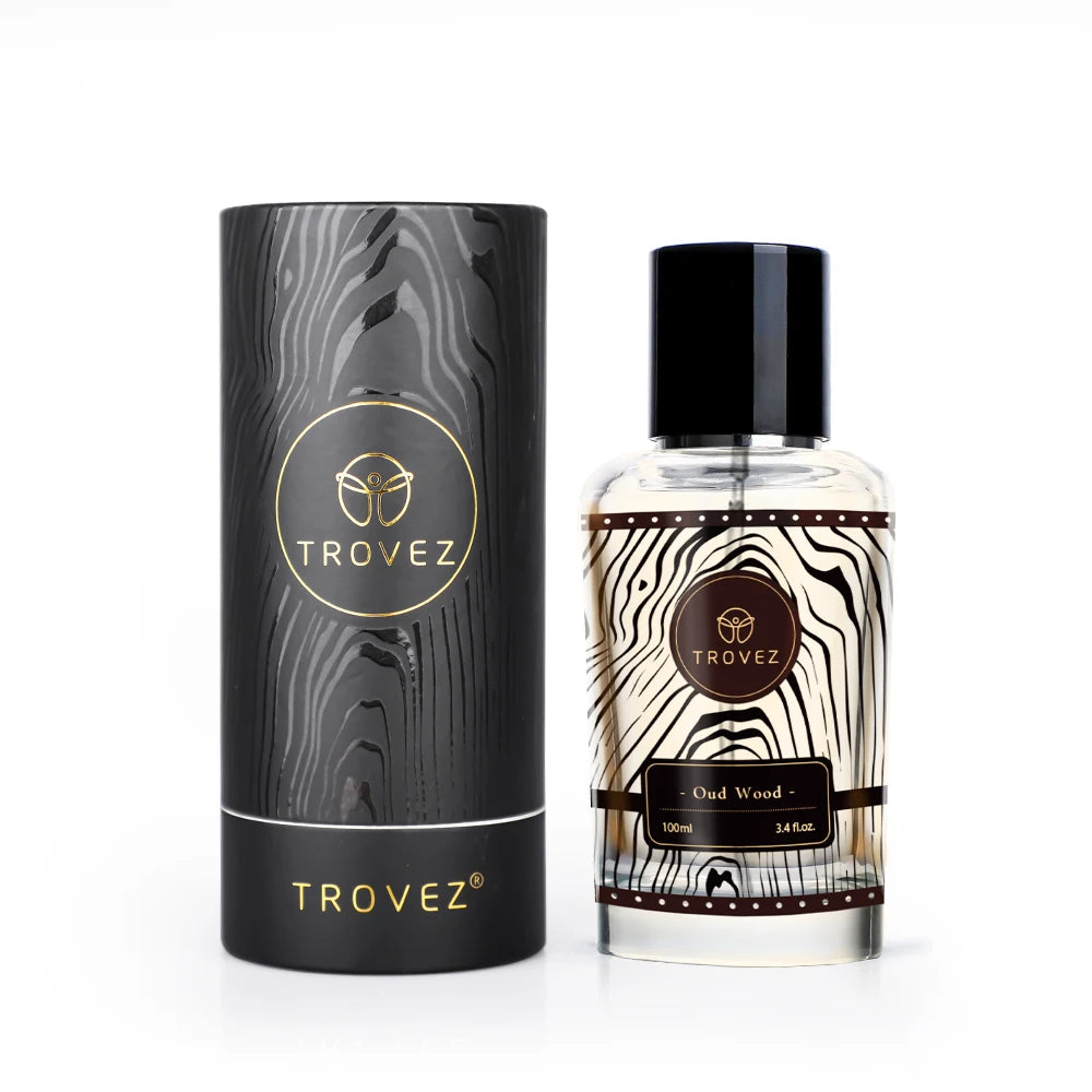 Dominion Trovez Oud packaging and bottle – premium men's fragrance set