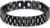 Black Manly Mania Core Bracelet – Bold mens bracelet with luxury matte finish