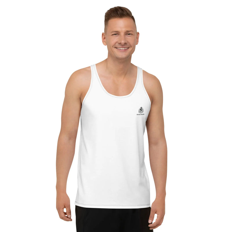 Manly Mania Classic Tank Top on model casual men's athletic tank top streetwear style