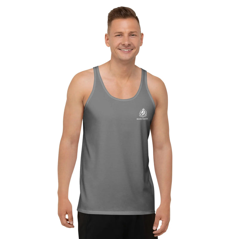 Manly Mania Apex Tank Top on model casual men's athletic tank top streetwear style