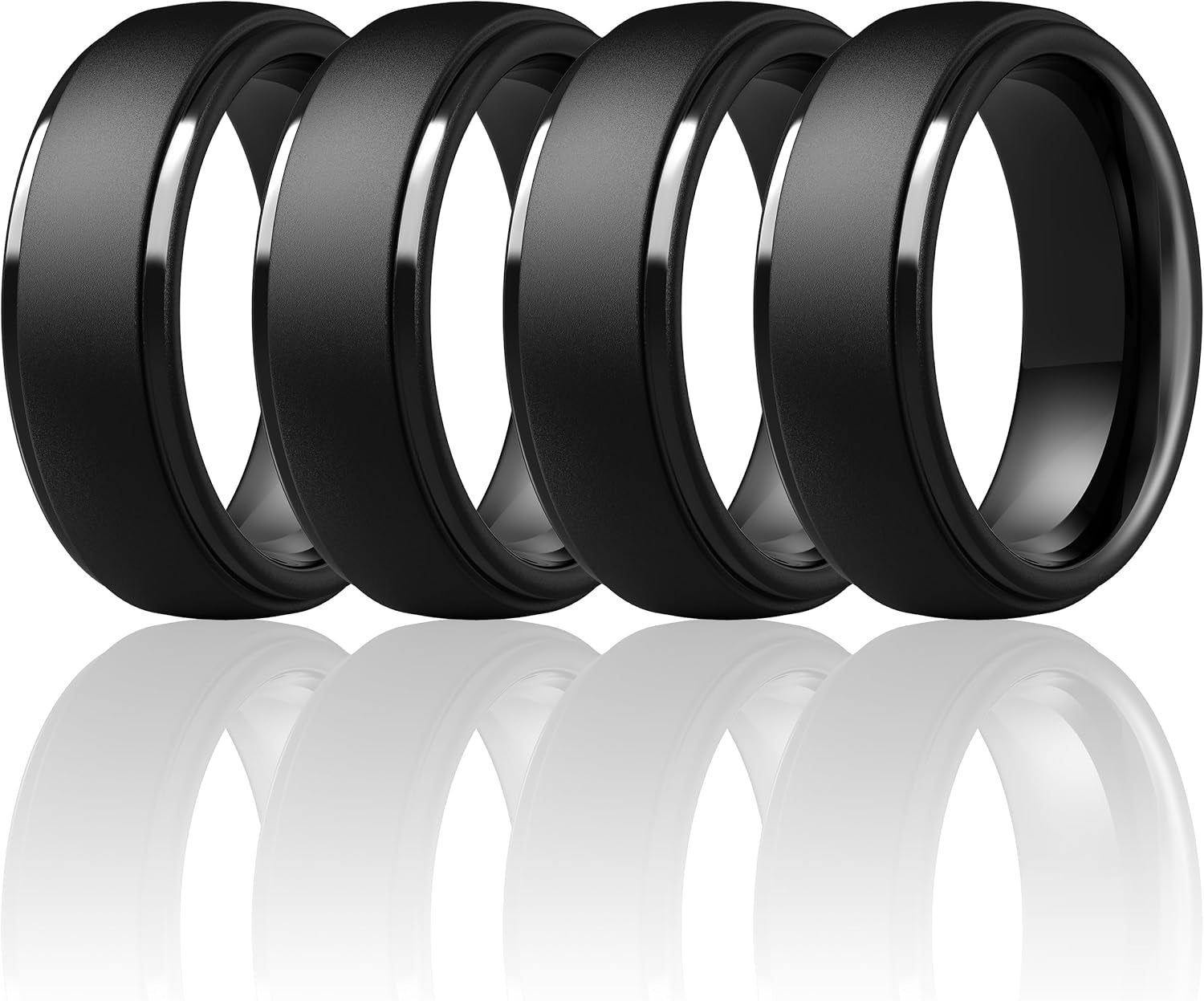 Titan Flex multipack silicone promise rings for men in assorted colors