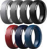 Titan Flex multipack silicone promise rings for men in assorted colors