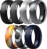 Titan Flex multipack silicone promise rings for men in assorted colors