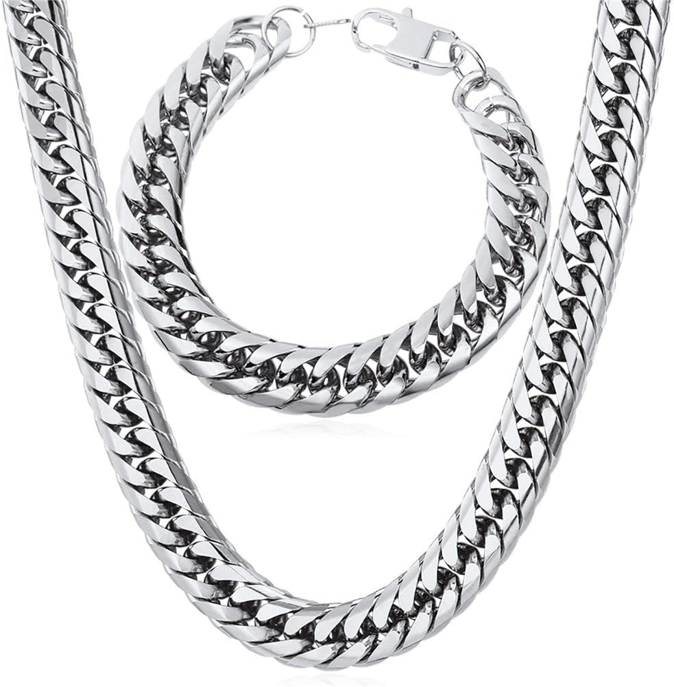 Silver Manly Mania Royal Chain necklace – durable stainless steel men's necklace