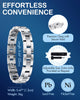 Cartier love style Magnetix Edge bracelet side angle – durable titanium steel mens bracelet
