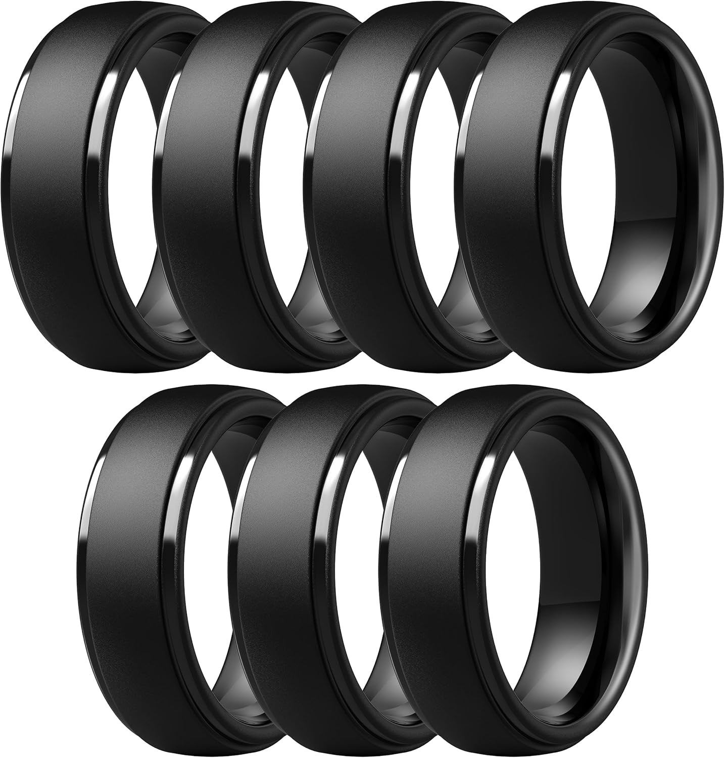 Titan Flex multipack silicone promise rings for men in assorted colors