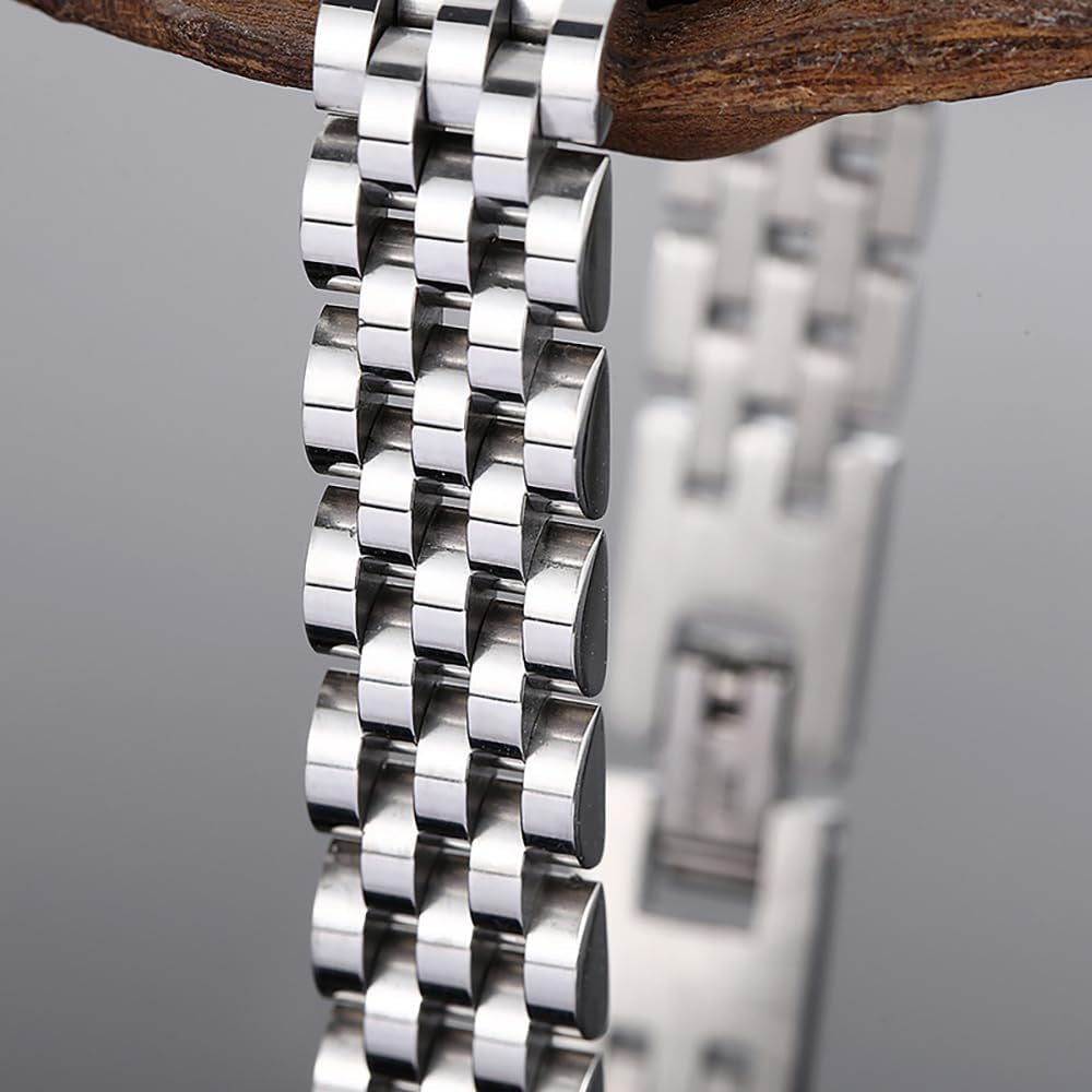 Close-up of silver Manly Mania Core Bracelet – Durable stainless steel mens bracelet