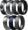 Titan Flex multipack silicone promise rings for men in assorted colors