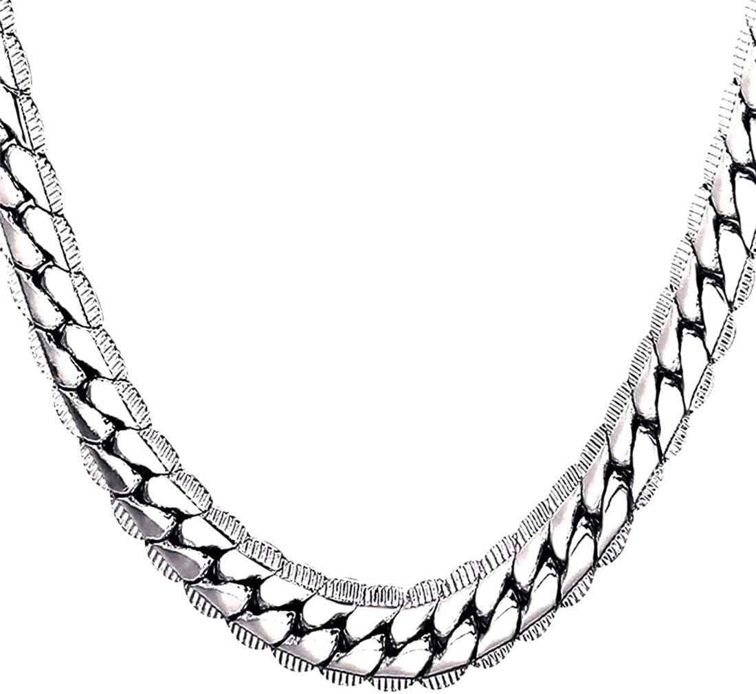 Silver Manly Mania Royal Chain necklace – durable stainless steel men's necklace