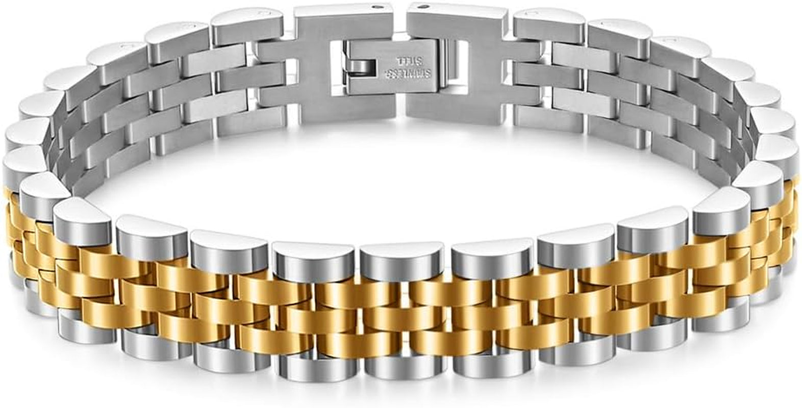 Gold and Silver Manly Mania Core Bracelet – Premium men's bracelet inspired by Cartier style