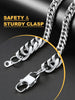 Detailed Franco curb link design on Manly Mania Royal Chain necklace – men's chain close-up