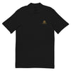 Golden Titan Polo Shirt in Black - Front View