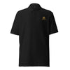 Golden Titan Polo Shirt in Black - Front View