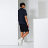 Golden Titan Polo Shirt in Navy - Back View
