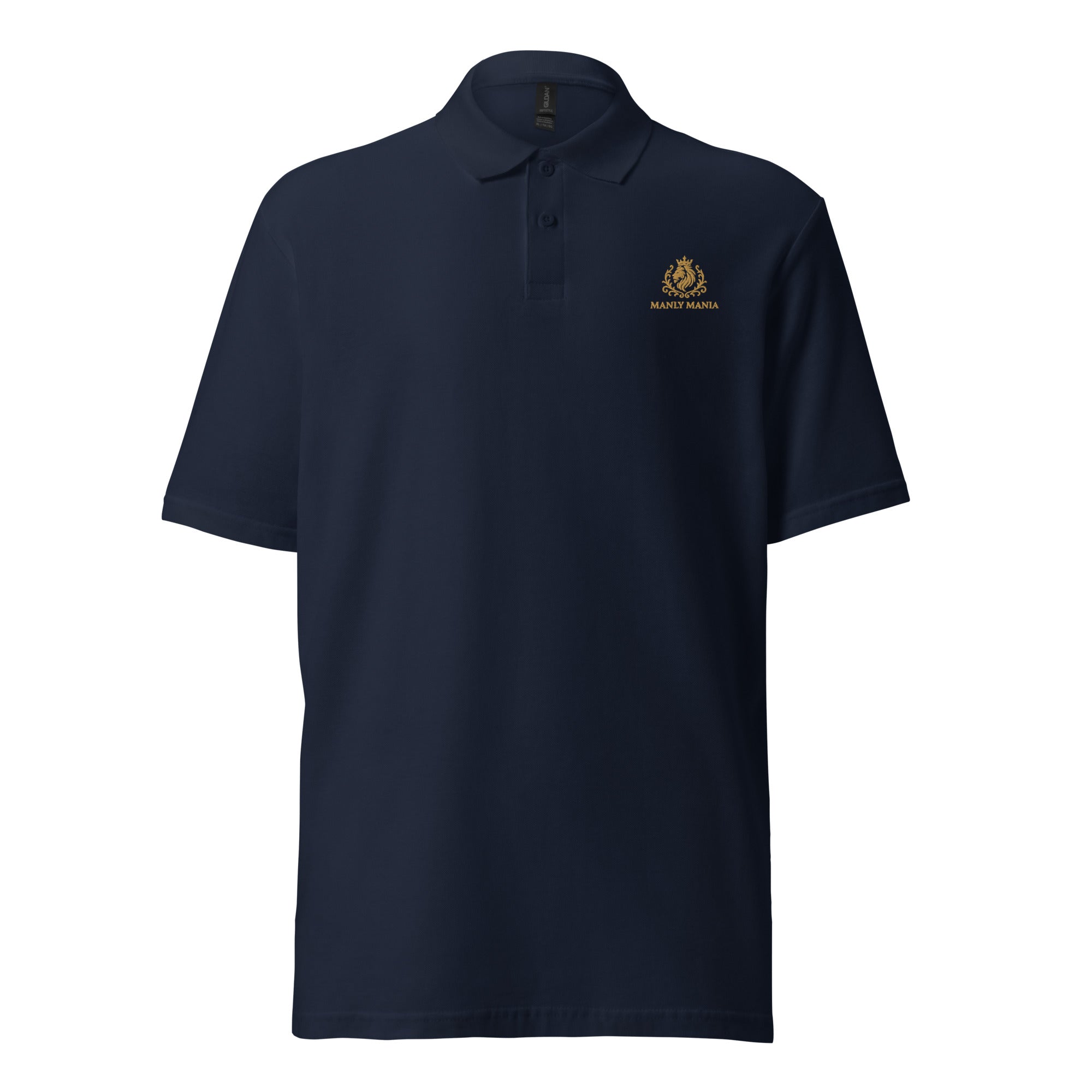Golden Titan Polo Shirt in Navy - Front View