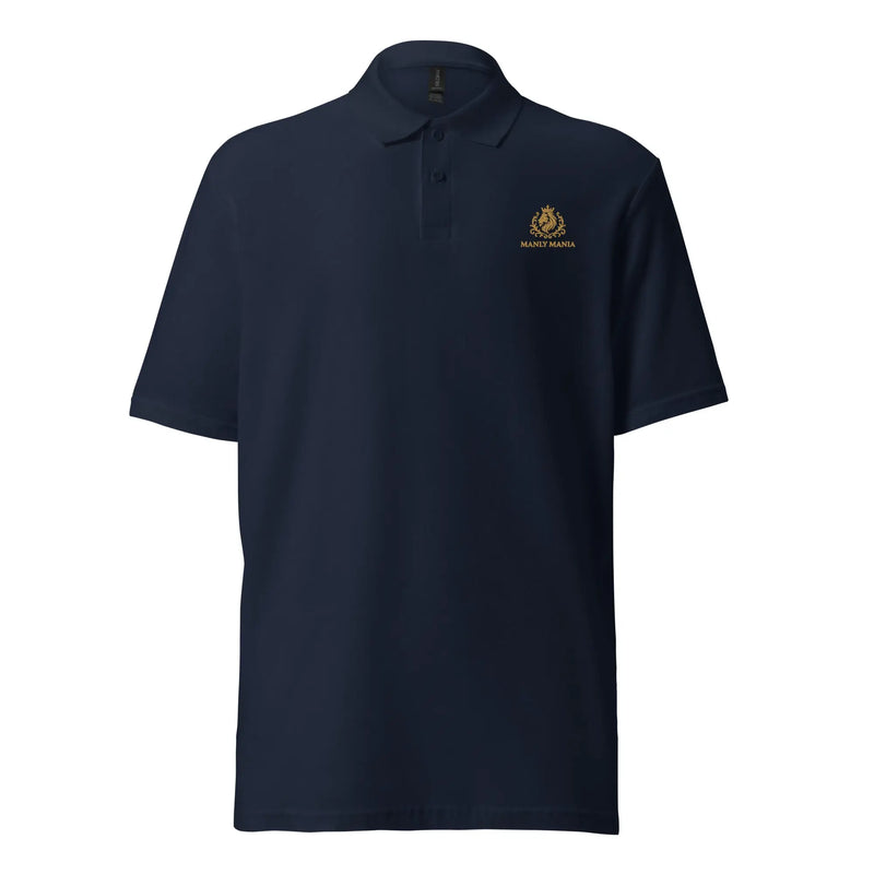 Golden Titan Polo Shirt in Navy - Front View