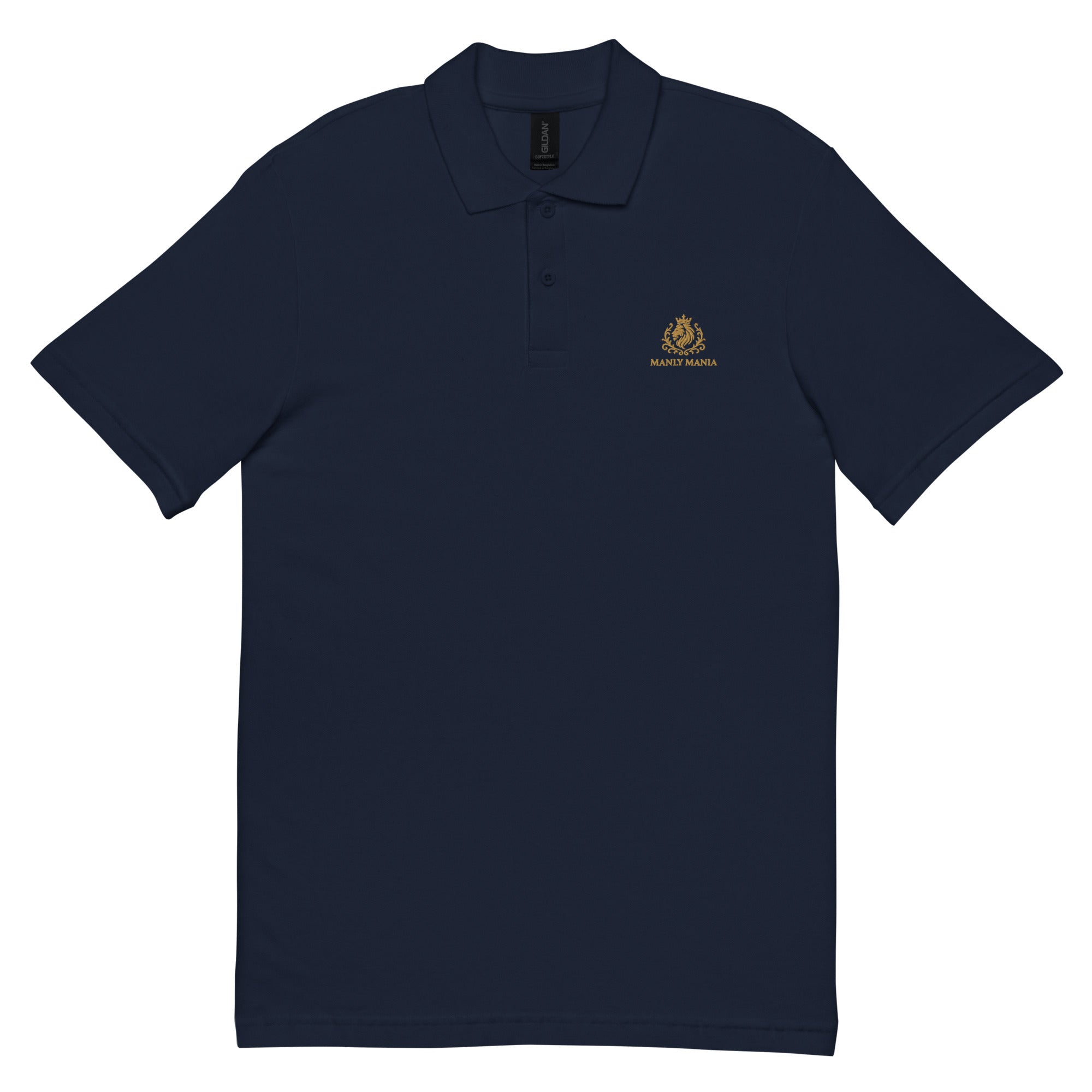 Golden Titan Polo Shirt in Navy - Front View