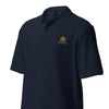 Golden Titan Polo Shirt in Navy - Fabric and Stitching Detail