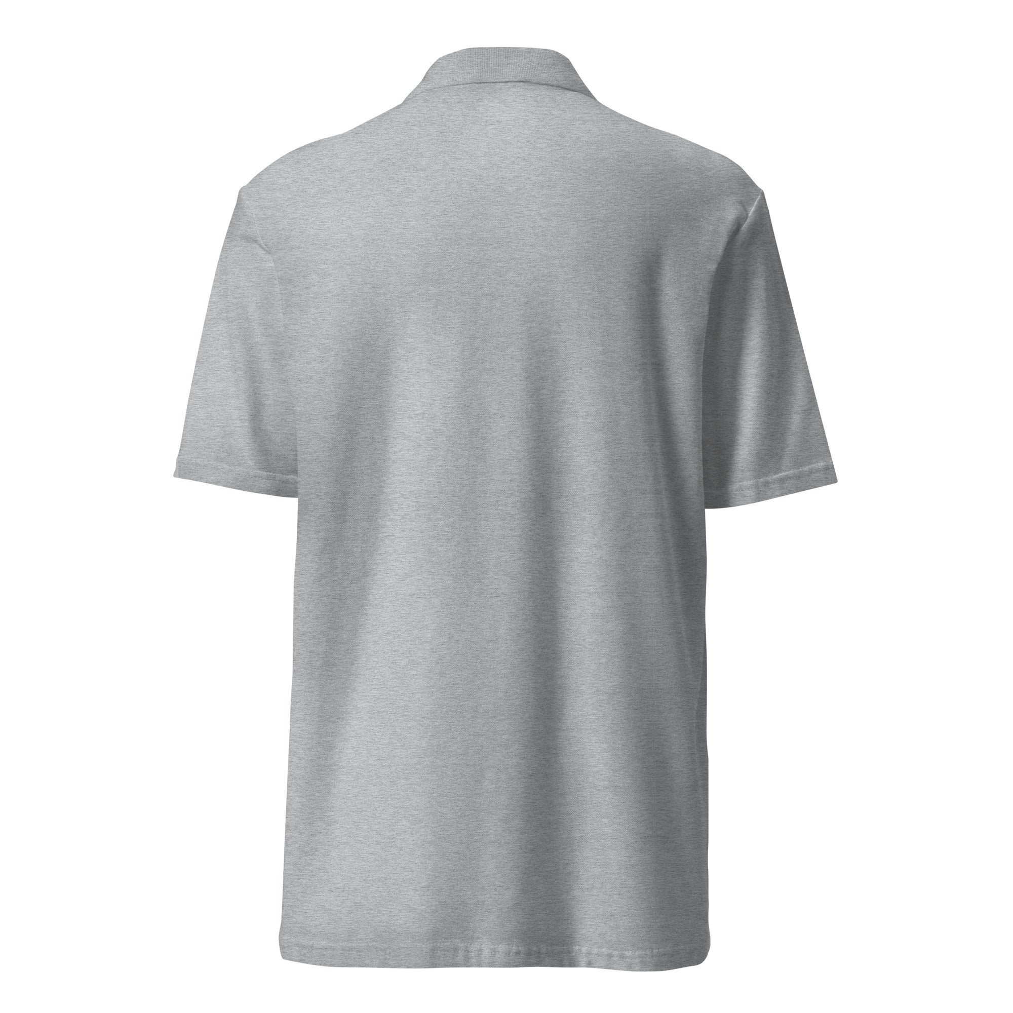 White Manly Mania Apex Polo Shirt back view – clean look mens polo shirt