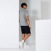 Back view of Manly Mania Giant Polo Shirt in Sport Grey