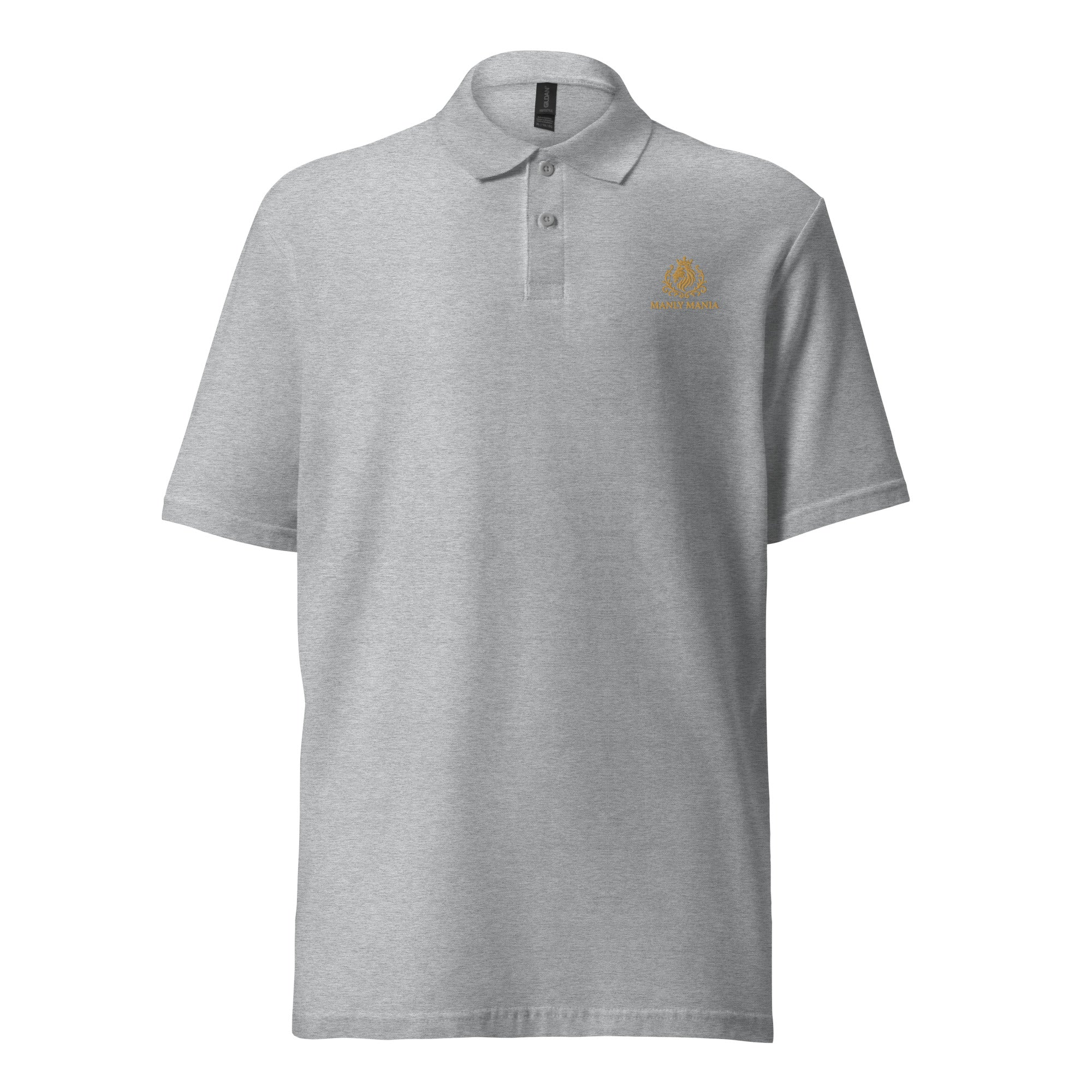 Golden Titan Polo Shirt in Sport Grey - Front View