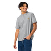 Golden Titan Polo Shirt in Sport Grey - Detail Close-Up

