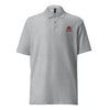 Front view of Manly Mania Giant Polo Shirt in Sport Grey
