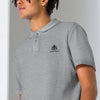  Detail view of Sport Grey Manly Mania Apex Polo Shirt – sport-inspired polo shirt