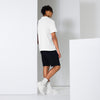 White Manly Mania Apex Polo Shirt back view – clean look mens polo shirt