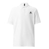 White Manly Mania Apex Polo Shirt front view – polo shirt for men