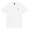 Golden Titan Polo Shirt in White - Front View