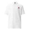 Front view of Manly Mania Giant Polo Shirt in White