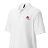 Detail shot of stitching and buttons on White Manly Mania Giant Polo Shirt